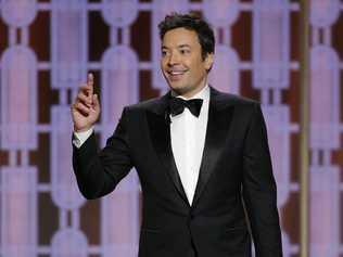 This image released by NBC shows host Jimmy Fallon at the 74th Annual Golden Globe Awards at the Beverly Hilton Hotel in Beverly Hills, Calif., on Sunday, Jan. 8, 2017. Picture: Paul Drinkwater