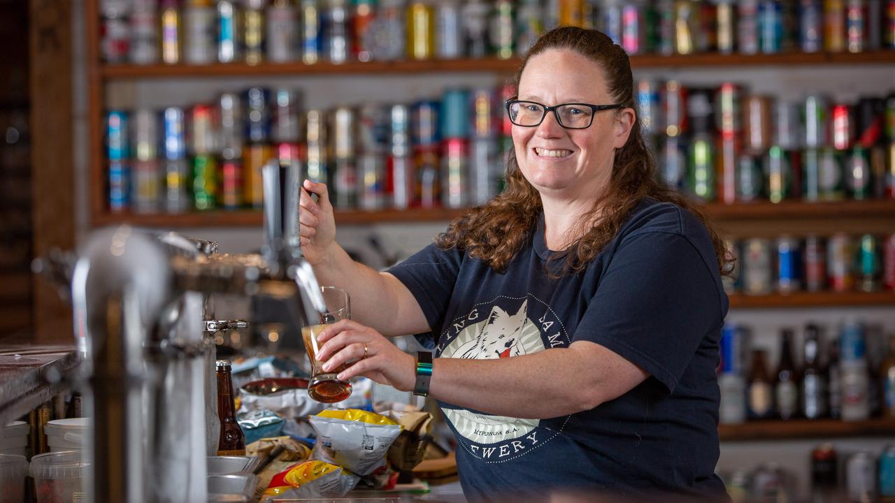 Owner Kate Henning at the Smiling Samoyed Brewery in Myponga SA. Pictured on 5th May 2023. Picture: Ben Clark