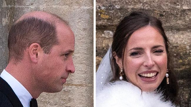 Prince William at the wedding.