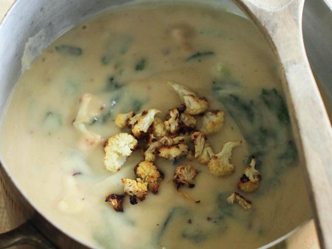 The actor loves a homely cauliflower soup. Picture: AP Photo/Matthew Mead