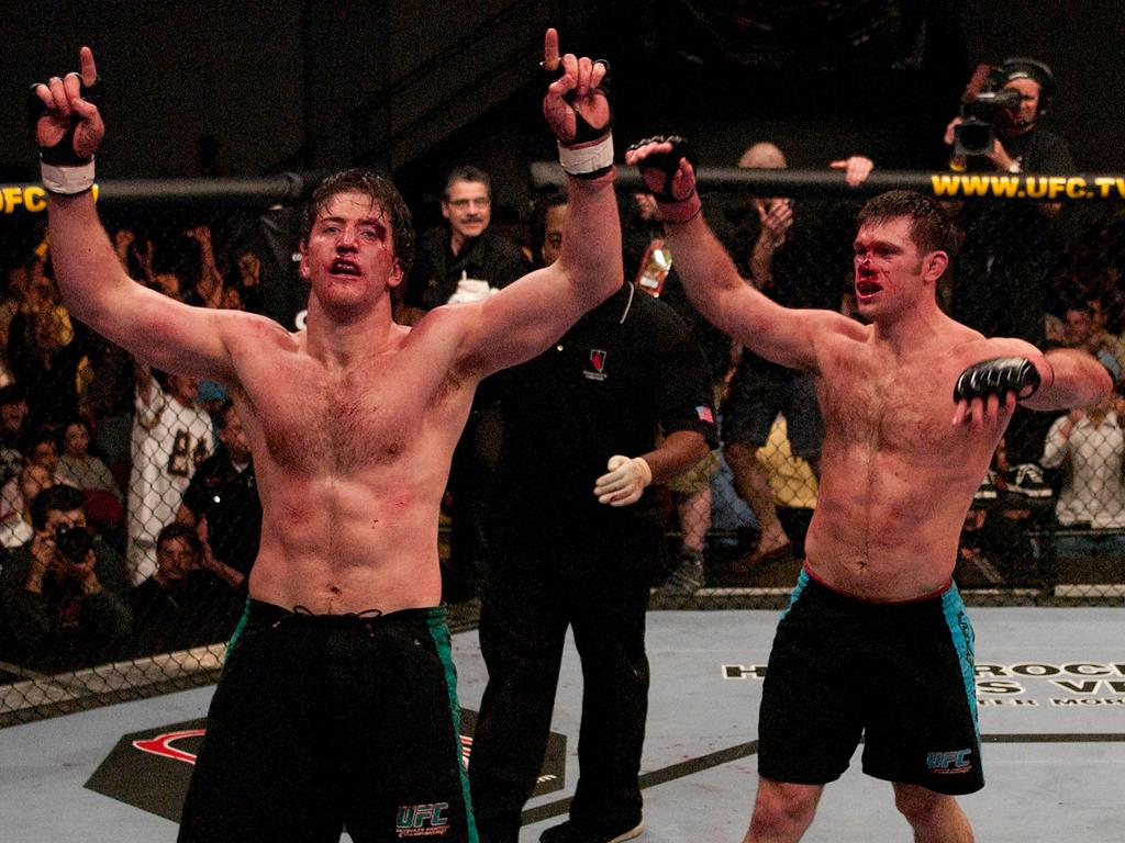 Stephan Bonnar (L) and Forrest Griffin (R) were in one of the most important UFC fights ever. Picture: Getty Images