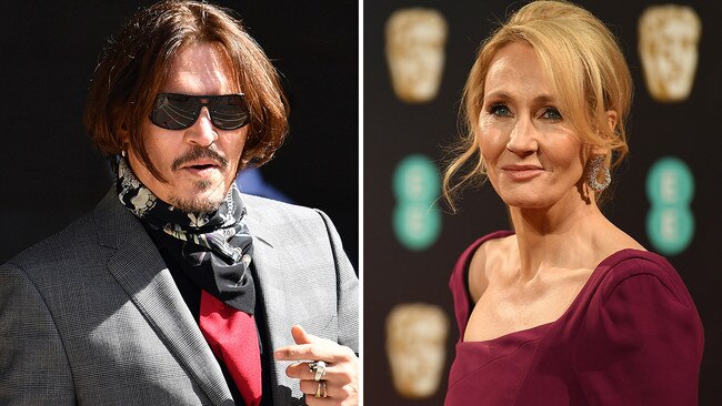 Johnny Depp's future in Hollywood will come down to a decision by JK Rowling. Picture: AFP/Getty Images