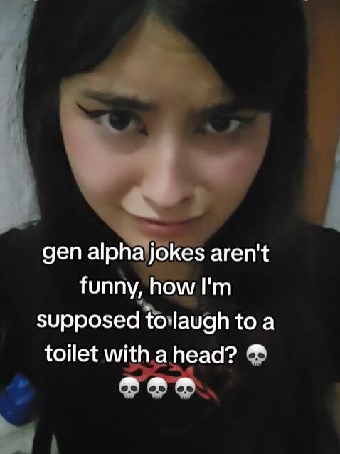 Many can’t understand why Gen Alpha finds these videos funny. Picture: @1s0b3l_00/TikTok