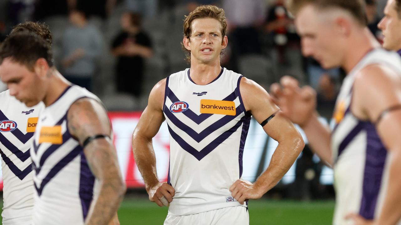 Nat Fyfe is playing a role up forward with the Dockers. Picture: Getty Images