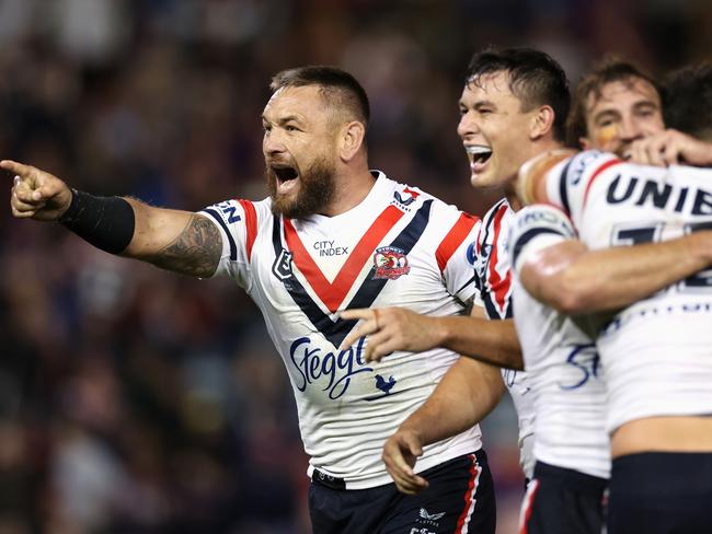 Jared Waerea-Hargreaves played his 300th game for the Roosters in round 10. Picture: Cameron Spencer/Getty Images