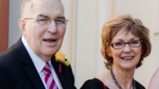 The late John Massingham (left) and his wife, Joy, who met in Yeppoon where they were both teaching in the 1970s.