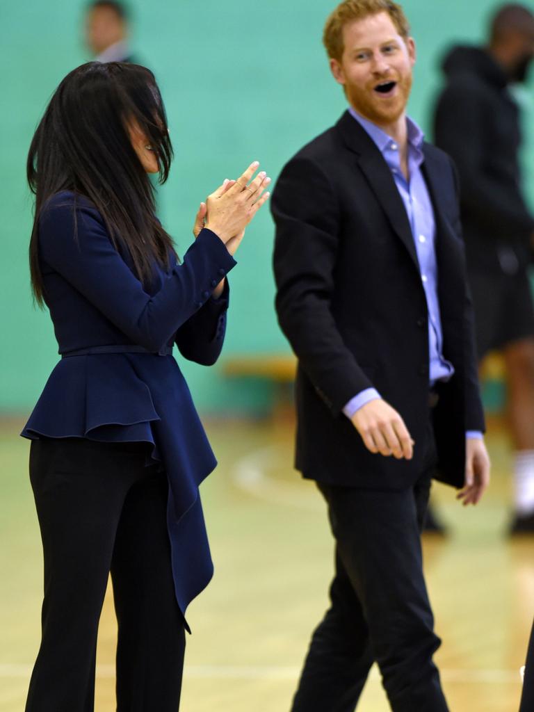 The couple got competitive. Picture: Getty Images