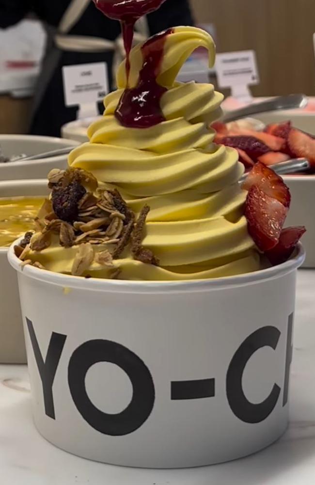 Yo-chi is a pay-by-weight frozen yoghurt restaurant. Picture: Instagram/@iloveyochi