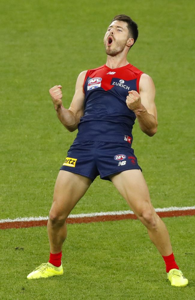 Alex Neal-Bullen celebrates his goal. Picture: James Worsfold/AFL Photos/Getty Images