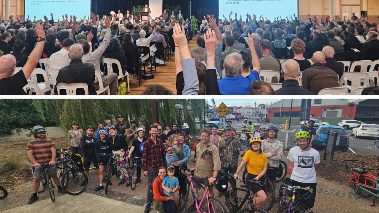 Cyclists celebrate convincing win in Collins St bike lane debate