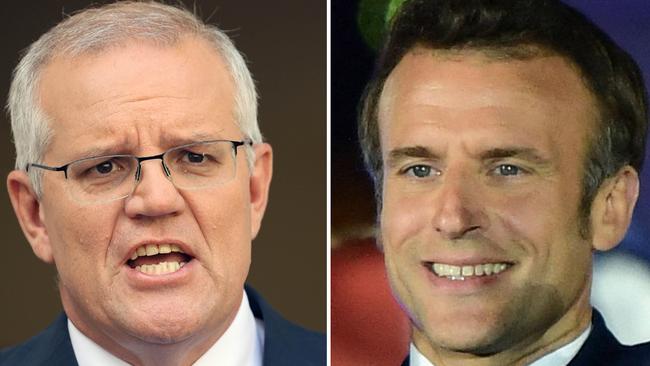 ScoMo responds to Macron re-election