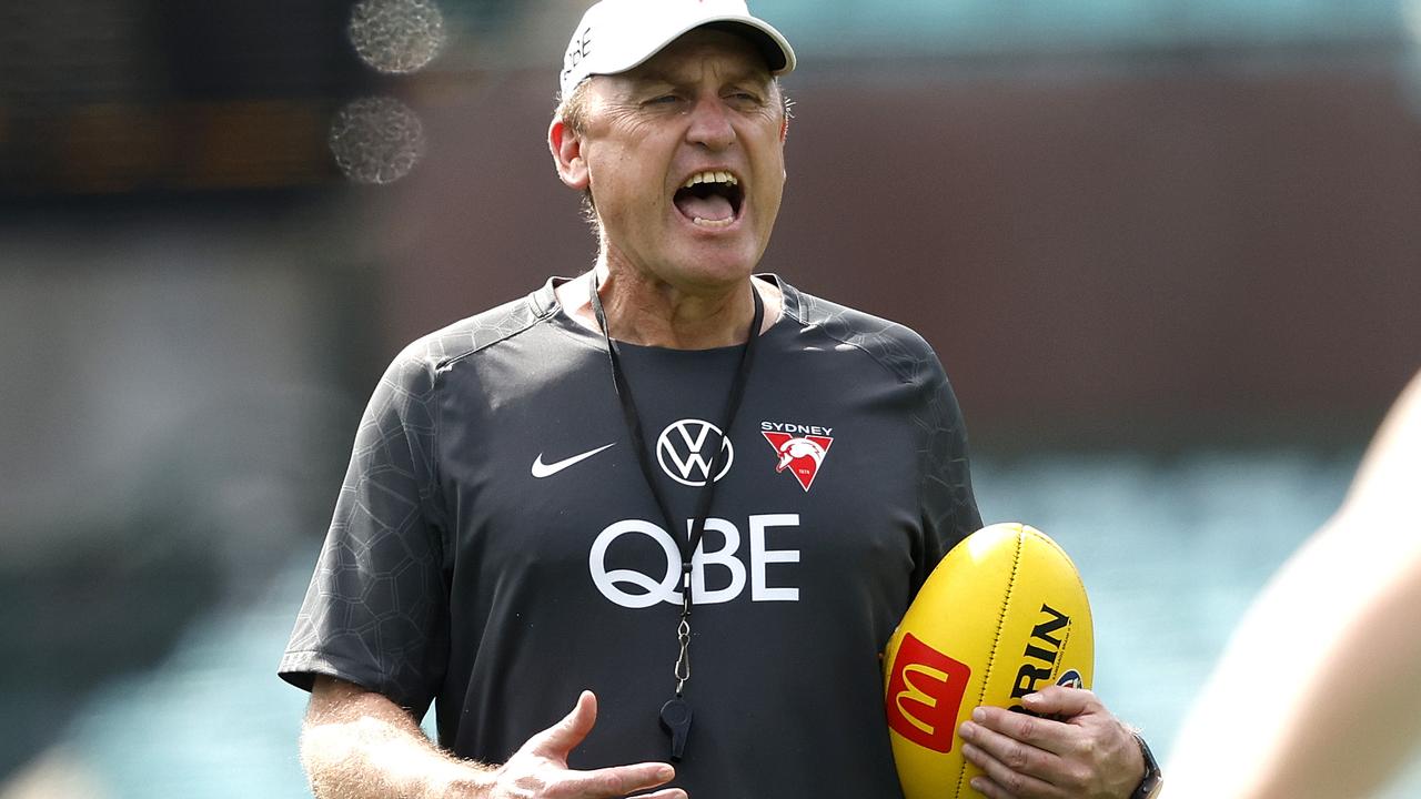 Swans coach John Longmire remains at the peak of his powers in his 12th year at the helm. Picture: Phil Hillyard