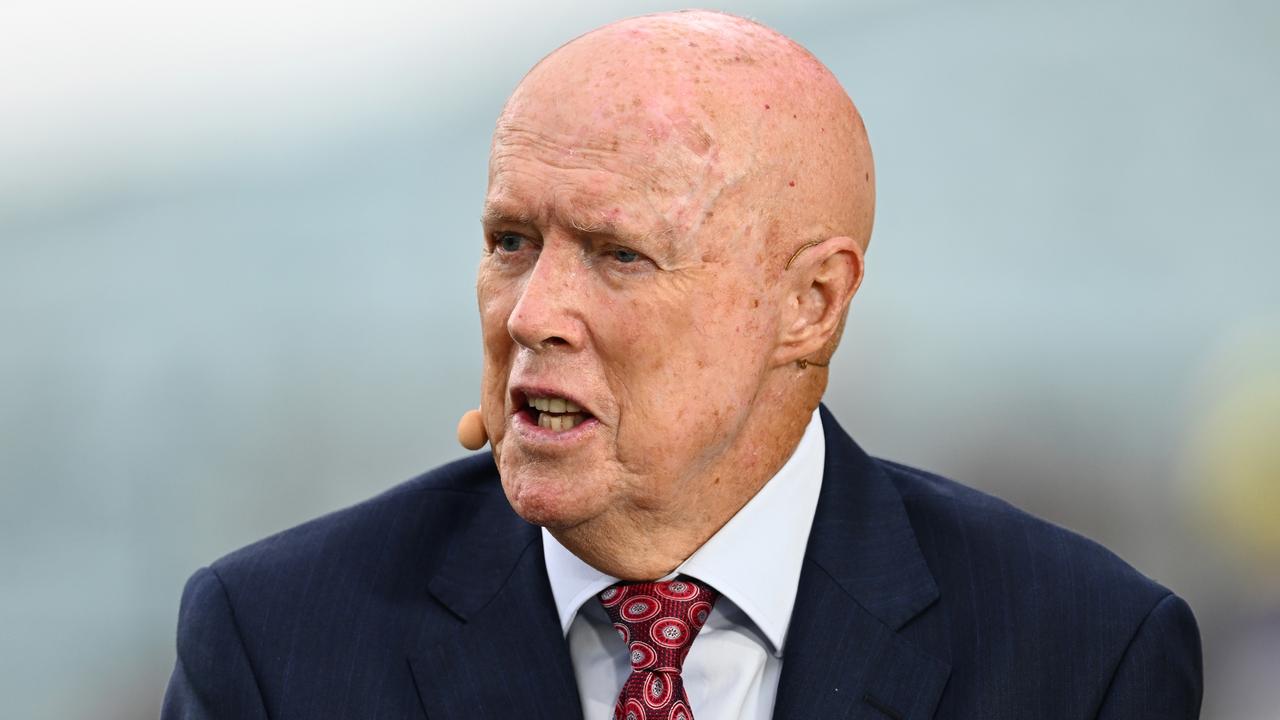 Kerry O'Keeffe speaks prior to day one of the Second Test Match between Australia and Pakistan at Melbourne Cricket Ground on December 26, 2023 in Melbourne, Australia. (Photo by Quinn Rooney/Getty Images)