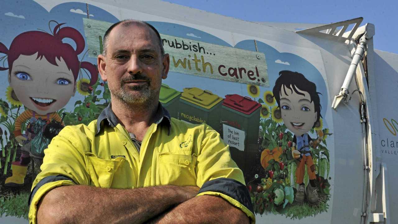 Garbage collector Eddie Newbery has spent the past five days volunteering to fight fires at Whiteman Creek. The Copmanhurst Rural Fire Service captain and treasurer recently won the 2019 NSW Rural Fire Service Community Award. Picture: Bill North