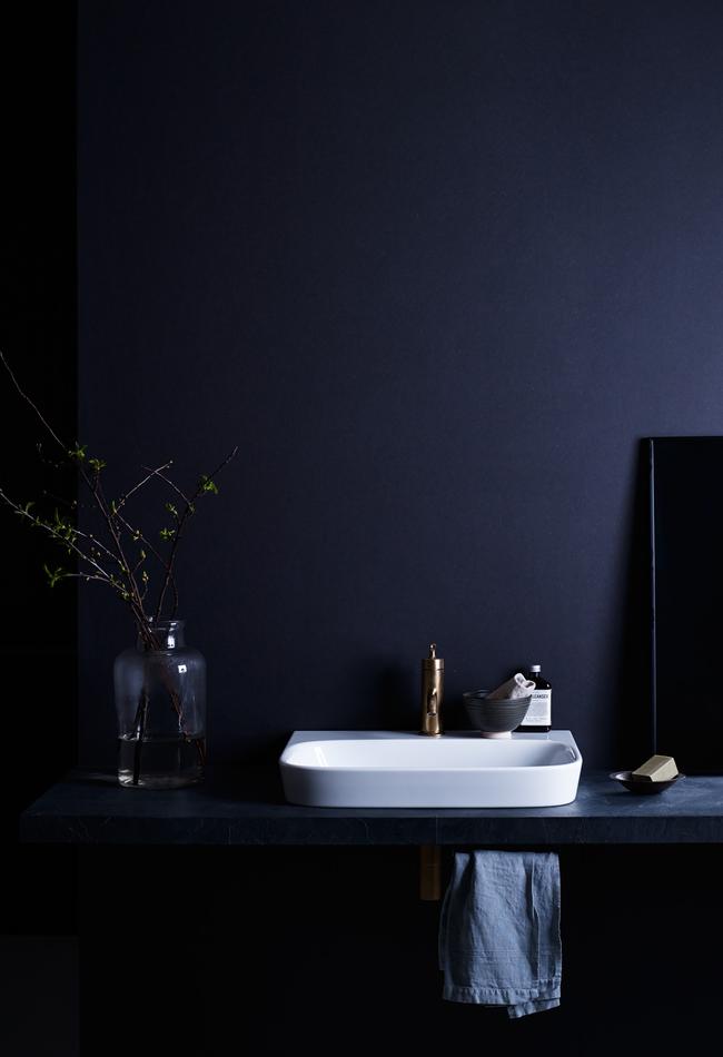 The ModernLife basins from Kohler are designed with no sharp corners and the CleanCoat finish for easy maintenance.