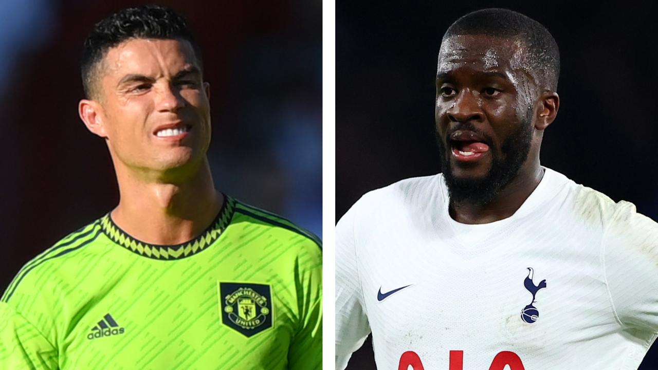Cristiano Ronaldo's hopes of a move away are dwindling while Tanguy Ndombele is on the move. Picture: Getty