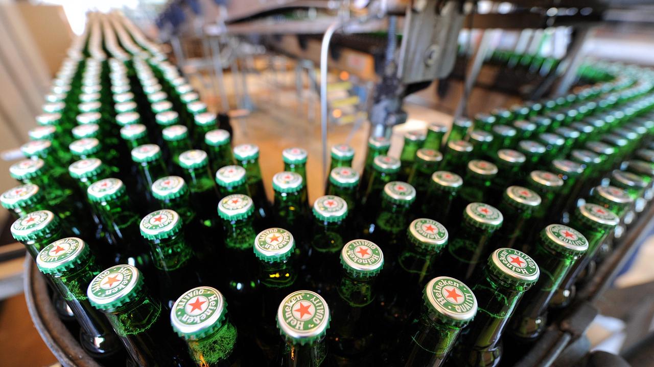 Australian malting barley is being used to make Heineken beer in Mexico. Picture: Patrick Hertzog/AFP