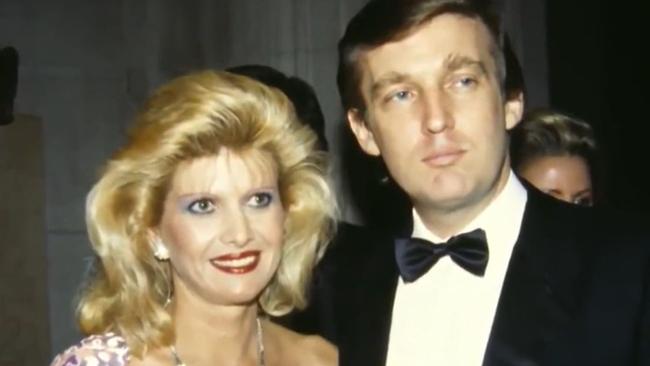 A young Ivana and Donald Trump together. Picture: Foxtel