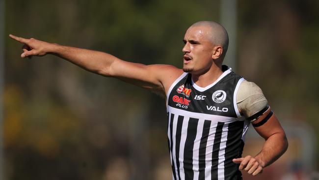 Sam Powell Pepper plays for Port Adelaide Magpies against Sturt at Unley Oval. Picture Matt Turner