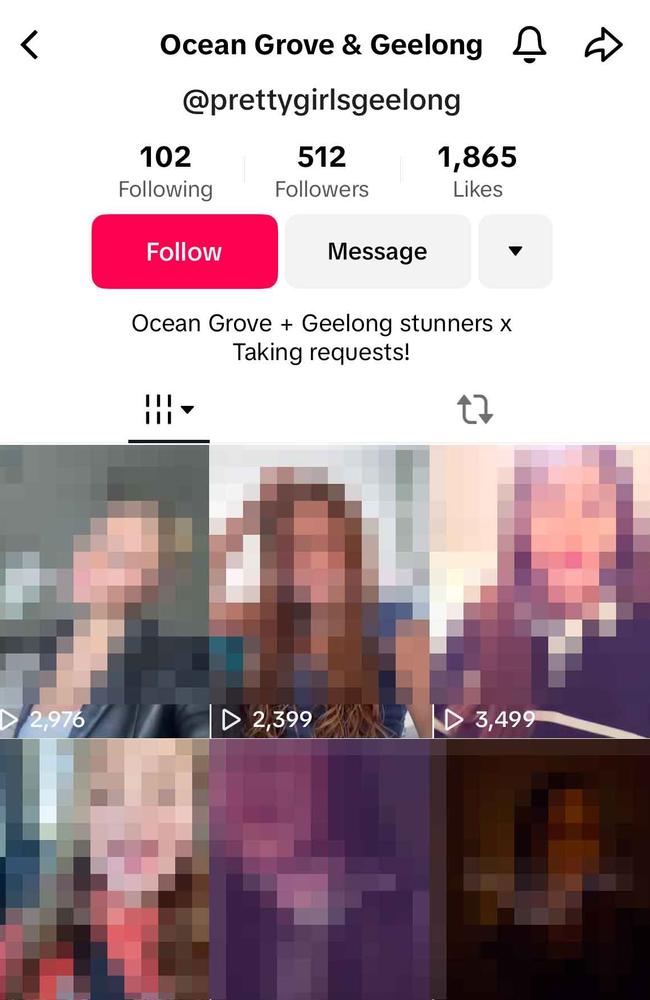 TikTok pages are following the trend of posting “pretty” high school girls online.