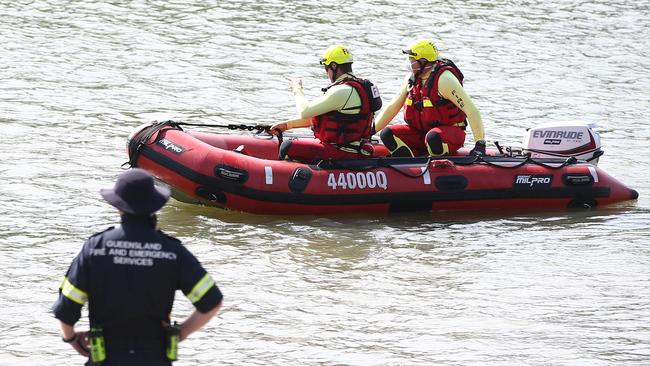 General, generic stock photo of Queensland Fire and Emergency Services (QFES) swift water rescue specialist crew on the Barron River in Cairns, Far North Queensland. Picture: Brendan Radke