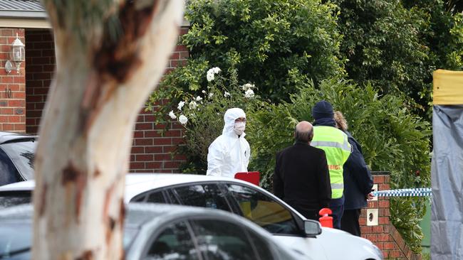 Police search the home of Yacqub Khayre at Roxburgh Park, Victoria. Picture: AAP