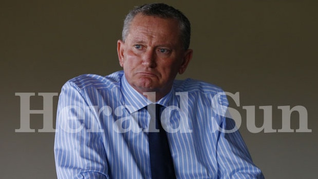 Stephen Dank at Moonee Valley after finding out today that he had recieved a lifetime ban for his part in the Essendon supplements saga. Pic: Michael Klein