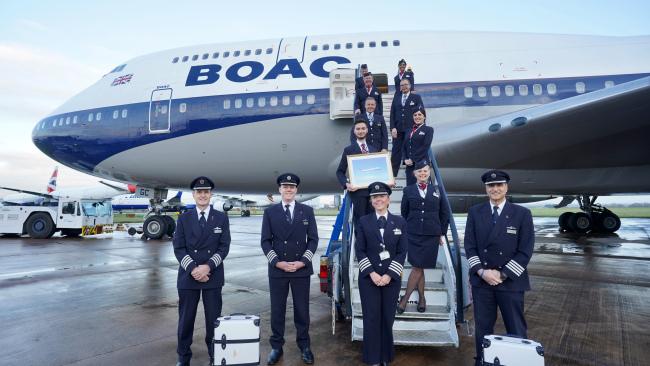 British Airways luggage made from Boeing 747s