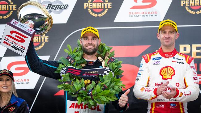 Shane van Gisbergen is just one win away from a record-breaking 19th season win. Picture: Getty Images