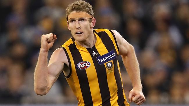 Towering Hawk Ben McEvoy, Lucy’s cousin, is known as ‘Big Boy’ to fans and teammates. Picture: AFL Photos