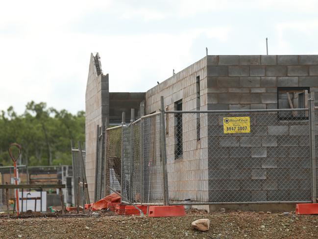 A generic photo of housing construction in Bellamack, Palmerston.Picture: Glenn Campbell