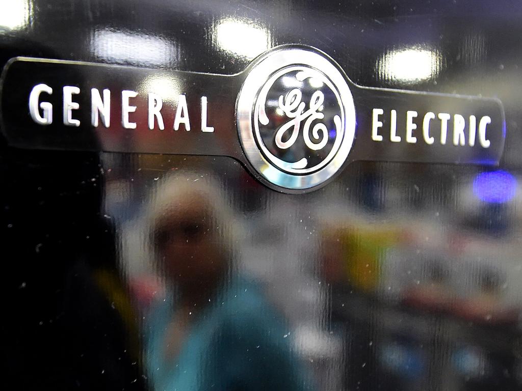 A General Electric (GE) refrigerator at a store selling electronics and appliances. Picture: AFP