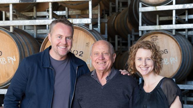 Natural instinct: Rollo, Garry and Zoe Crittenden run Crittenden Estate at Dromana on the Mornington Peninsula.