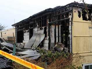 DESTROYED: At least five people have lost everything after their home caught on fire this morning in East Ballina. Picture: Aisling Brennan