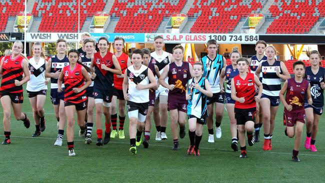 File picture: Coast Aussie Rules juniors. Pic Mike Batterham