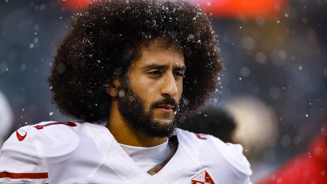 Kaepernick wrote the initiatives were propaganda. (Photo by Joe Robbins / GETTY IMAGES NORTH AMERICA / AFP)