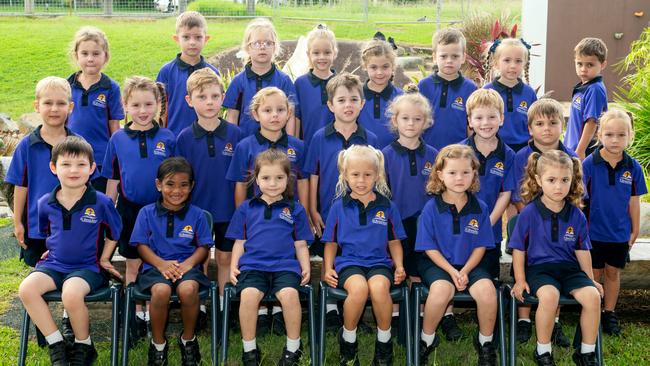 St Brendan's Catholic School Prep M Back row: Amelia, Noah, Katie, Delilah, Peyton, Ari, Wynter, Logan Middle row: Deegan, Phoenix, Jack, Isabelle, Elliott, Milla, Harrison, Xavier, Arliah Front row: William, Jonii, Violet, Eliana, Maddison, Willow Picture: Michaela Harlow.