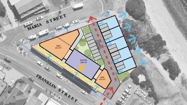 Proposal to redevelop Swansea's historic Morris' General Store. Picture: Red Panda Property Group