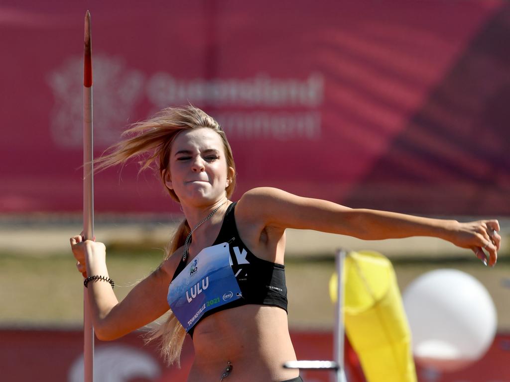 <p>North Queensland Athletics Championships at Townsville Sports Reserve. Lucie Basset. Picture: Evan Morgan</p>