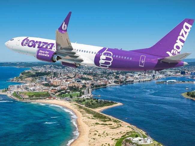 Bonza, Australia’s only independent low-cost carrier, has announced plans to operate eight new routes from Melbourne Airport.Aerial view of Nobby's Head, Newcastle, NSWPicture: Supplied