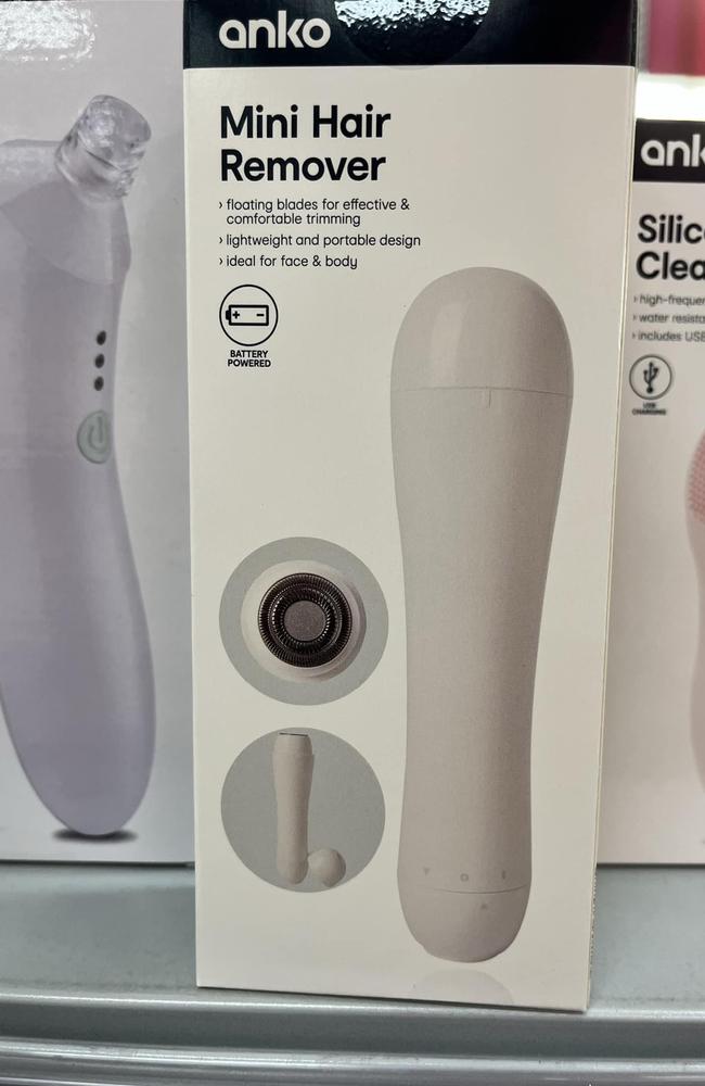 A similar thought pattern followed a product from Kmart – the store’s mini hair remover. Picture: Facebook