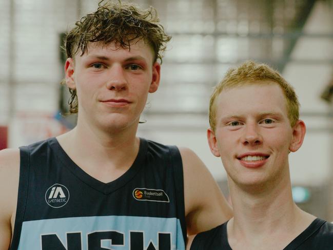 NSW Under-20s duo James O'Donnell and Josh Dent after their win over South Australia at the Under-20 National Championships. Picture: Lara Sinclair