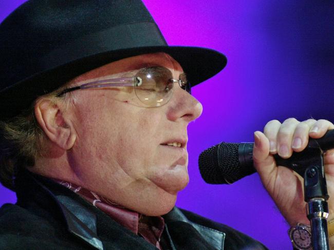 08 May 2004. Singer / songwriter Van Morrison performs at a free concert in New York's Battery Park as part of the Tribeca Film Festival. (AP pic Stuart Ramson) Picture: Ap