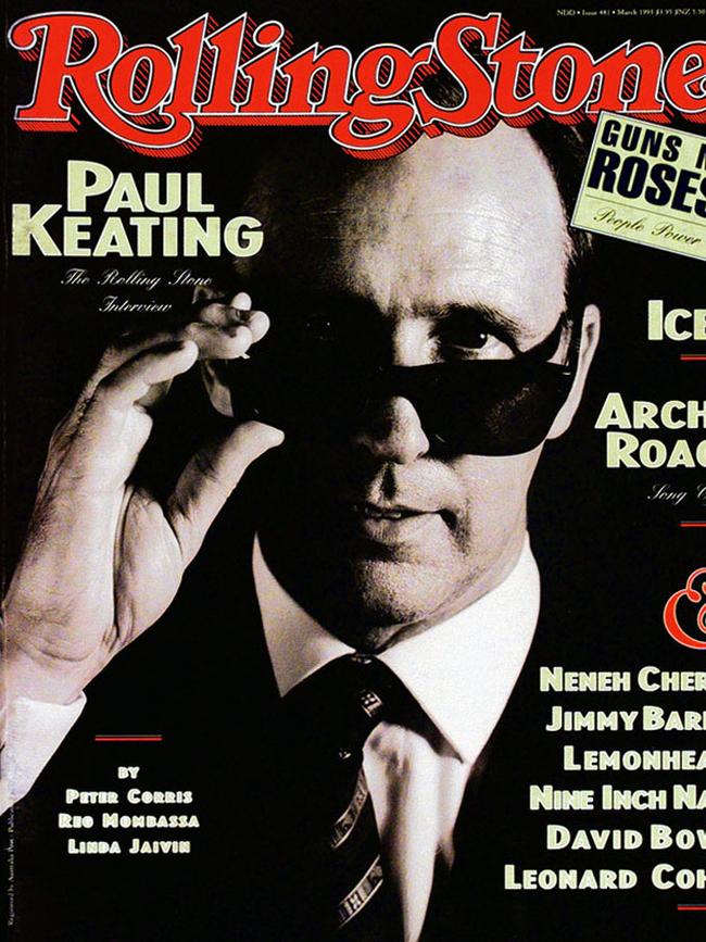 The rock star prime minister on the cover of Rolling Stone in 1993.