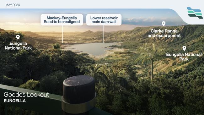 View of the Pioneer Valley, and how it will be changed by the Pioneer-Burdekin pumped hydro project's lower reservoir. Picture: Queensland Hydro.