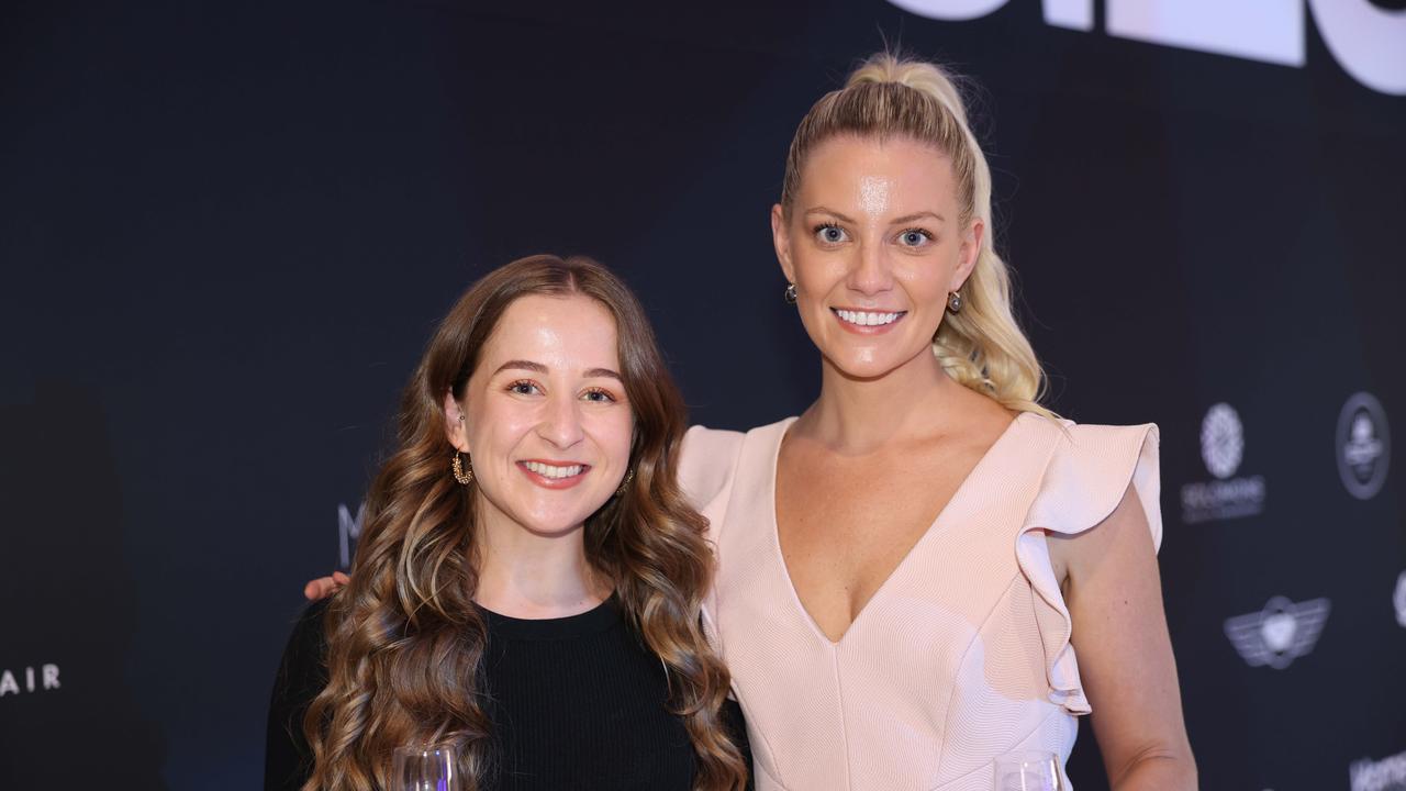 Ellen Hayward and Bec Southey at The Kollosche Peoples Lunch 2023 for Serving Our People (SOP) at The Star Gold Coast. Picture: Portia Large