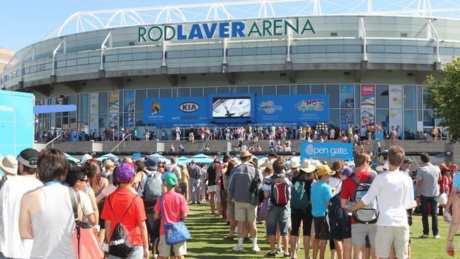 Australian Open director Craig Tiley says there has been ‘double digit’ growth in ticket sales for the January event across all categories. Picture: David Crosling