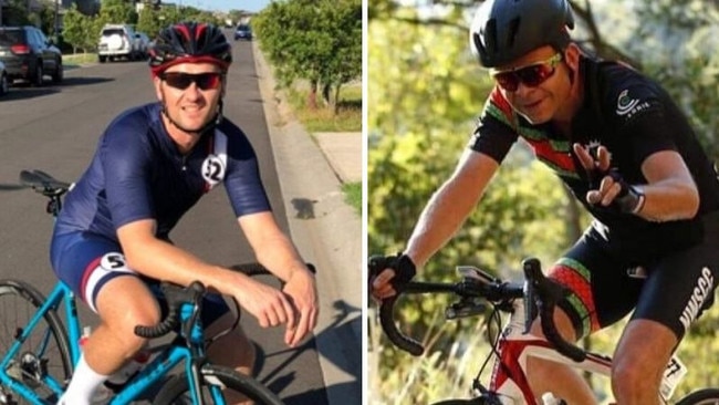 Chris Culver, 40, left, and Geoff Havill, 49, right, were tragically killed when they were hit by a car on Kurrajong Rd, Richmond, in the early hours of December 19, 2019. Picture: Supplied