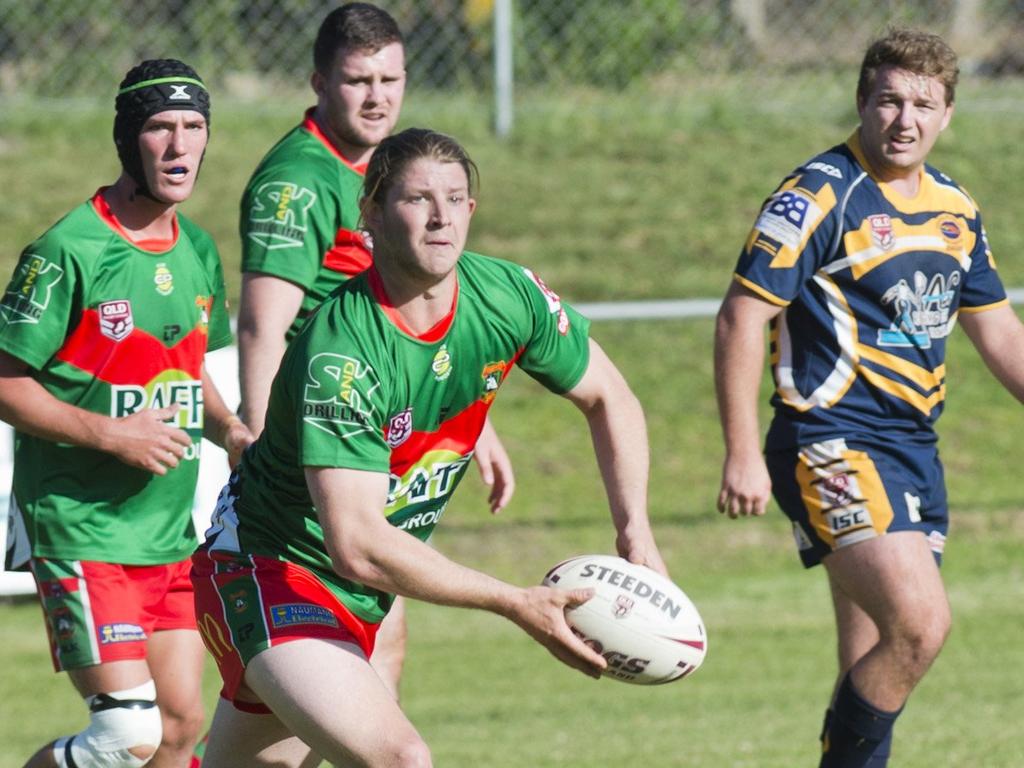 Thomas O'Sullivan (with the ball). Picture: Nev Madsen.