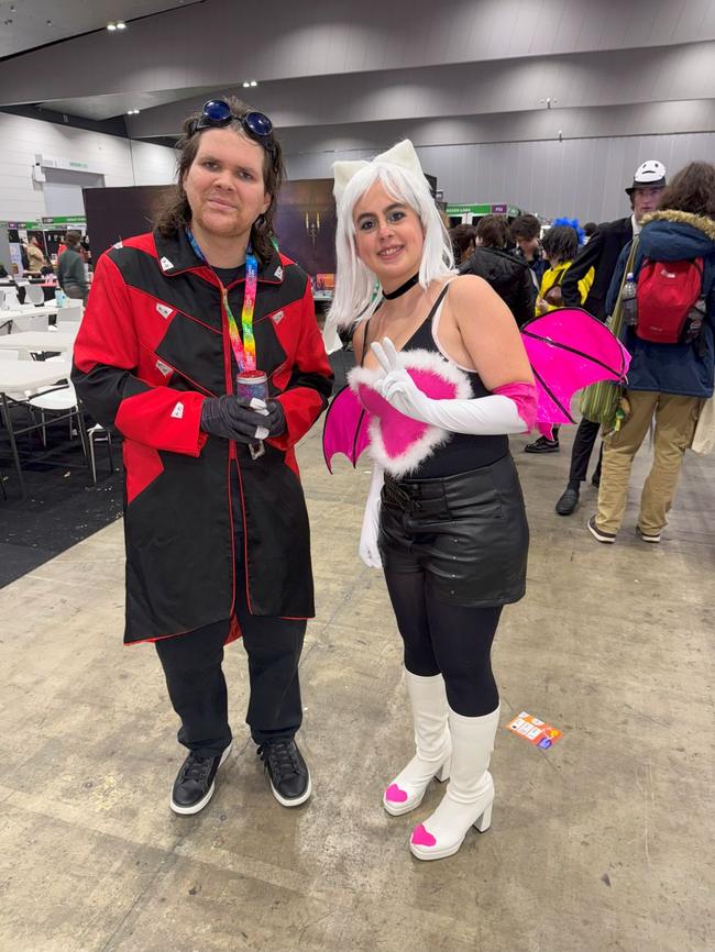 Jack and Winter attend the Oz Comic Con Melbourne at the Melbourne Convention & Exhibition Centre on Sunday, June 08, 2025. Picture: Jack Colantuono